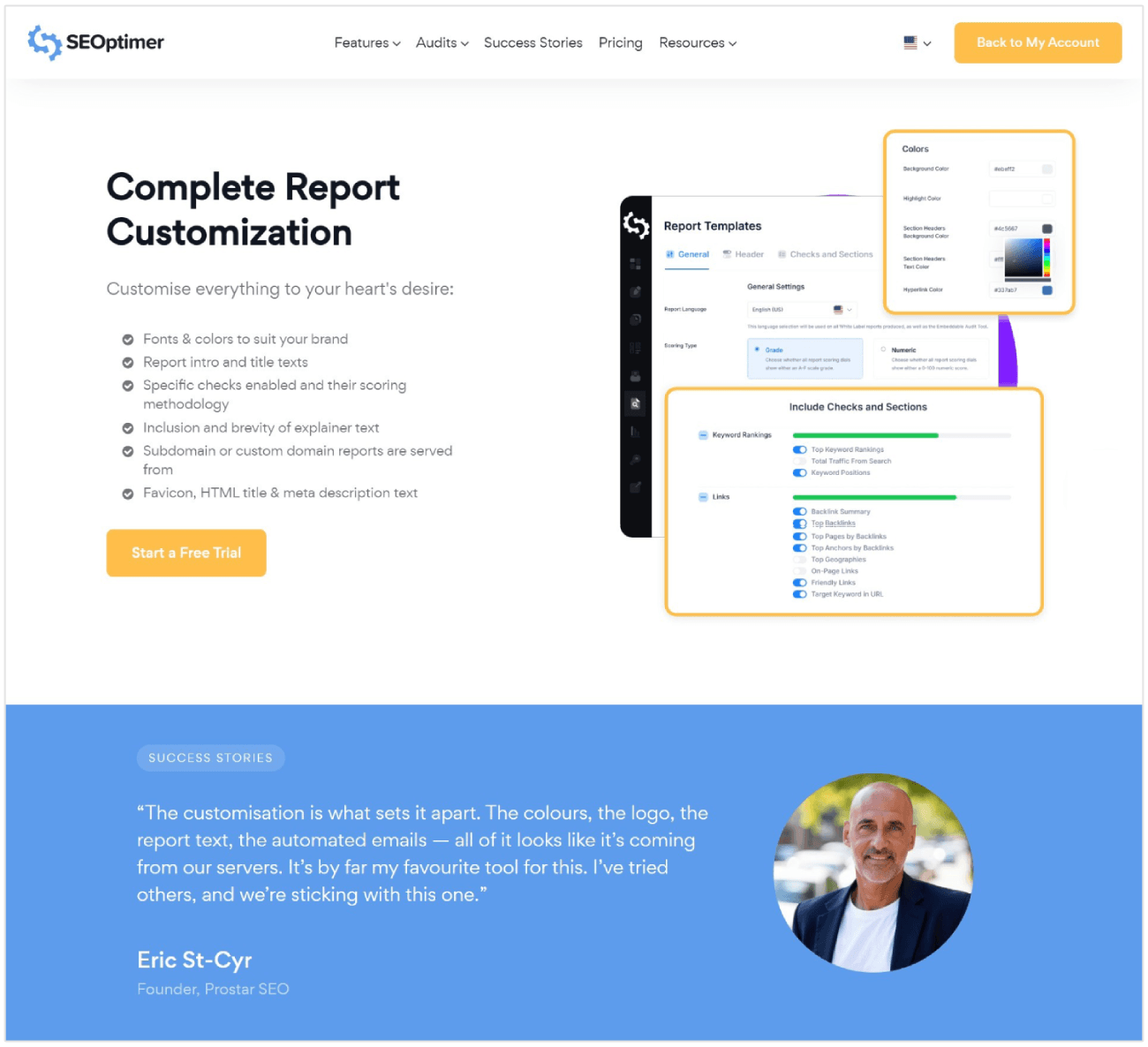 SEOptimer review example